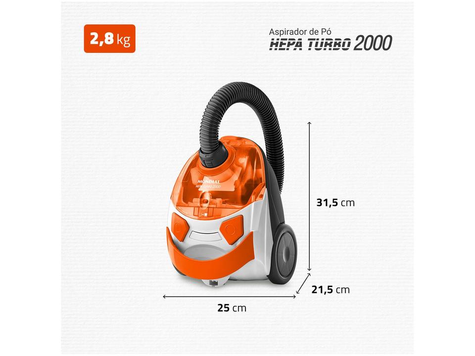Aspirador de Pó Mondial Filtro HEPA 1500W AP-15 - 8