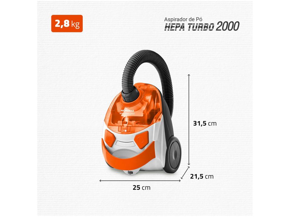 Aspirador de Pó Mondial Filtro HEPA 1500W - 7