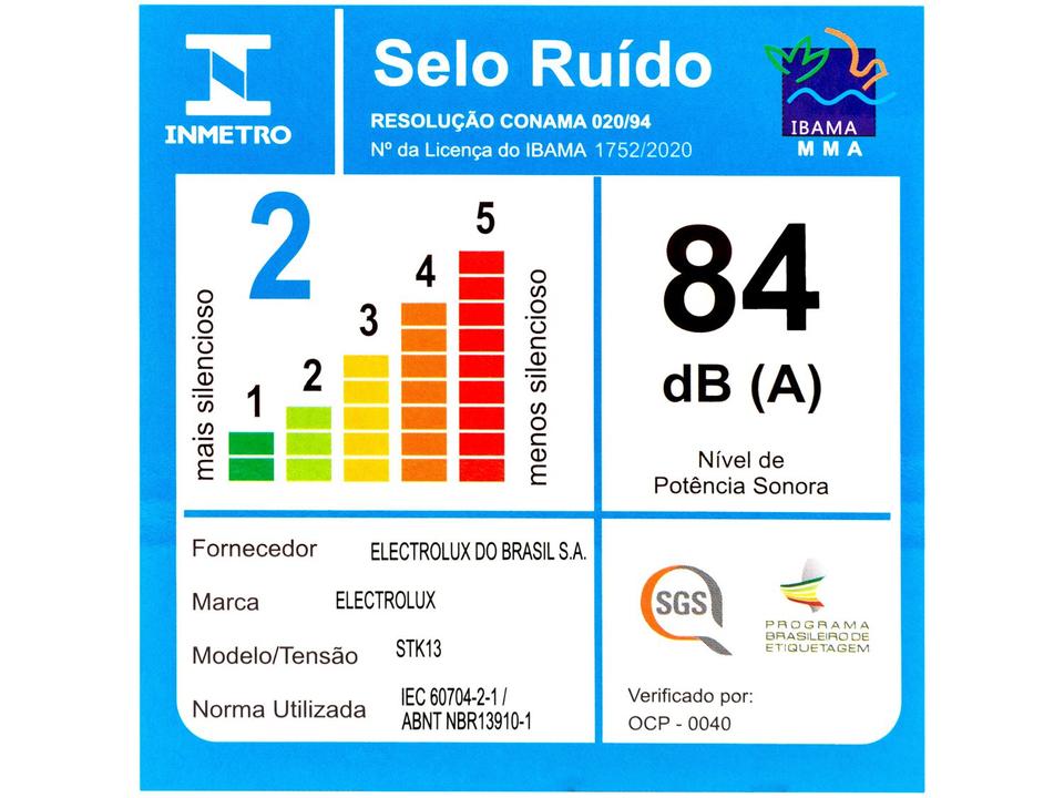 Aspirador de Pó Portátil e Vertical Electrolux 1100W STK13 Vermelho - 12