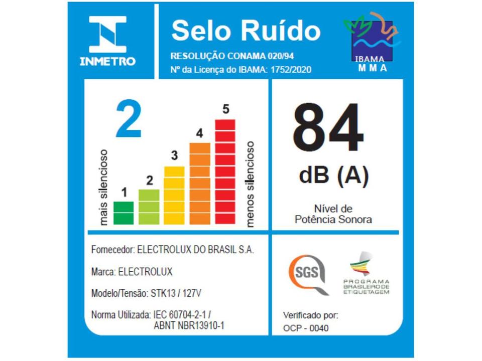Aspirador de Pó Portátil e Vertical Electrolux 1100W STK13 Vermelho - 8
