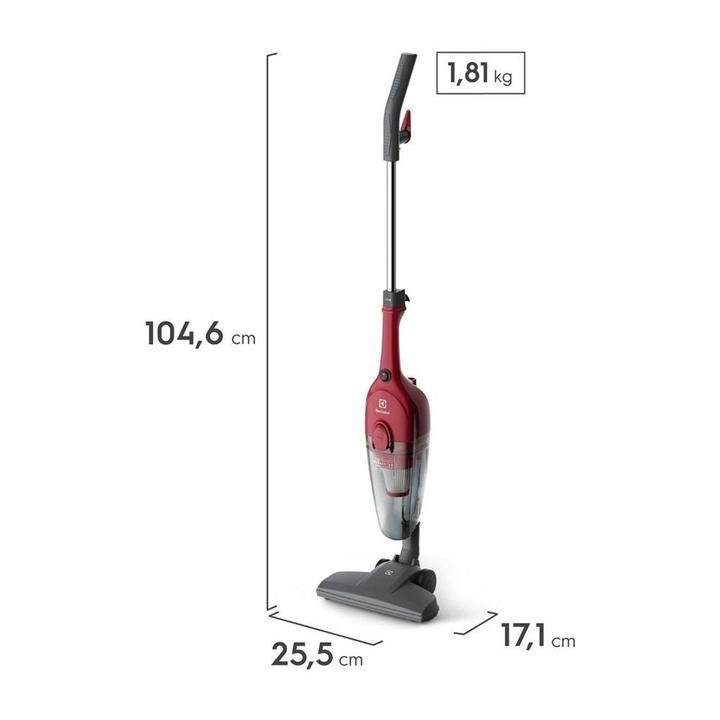 Aspirador de Pó Portátil e Vertical Electrolux 1100W STK13 Vermelho - 1