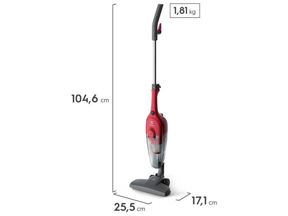 Aspirador de Pó Portátil e Vertical Electrolux 1100W STK13 Vermelho - 3