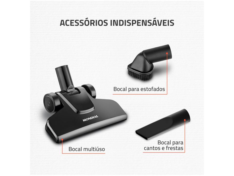 Aspirador de Pó Portátil e Vertical Mondial 1100W - 6