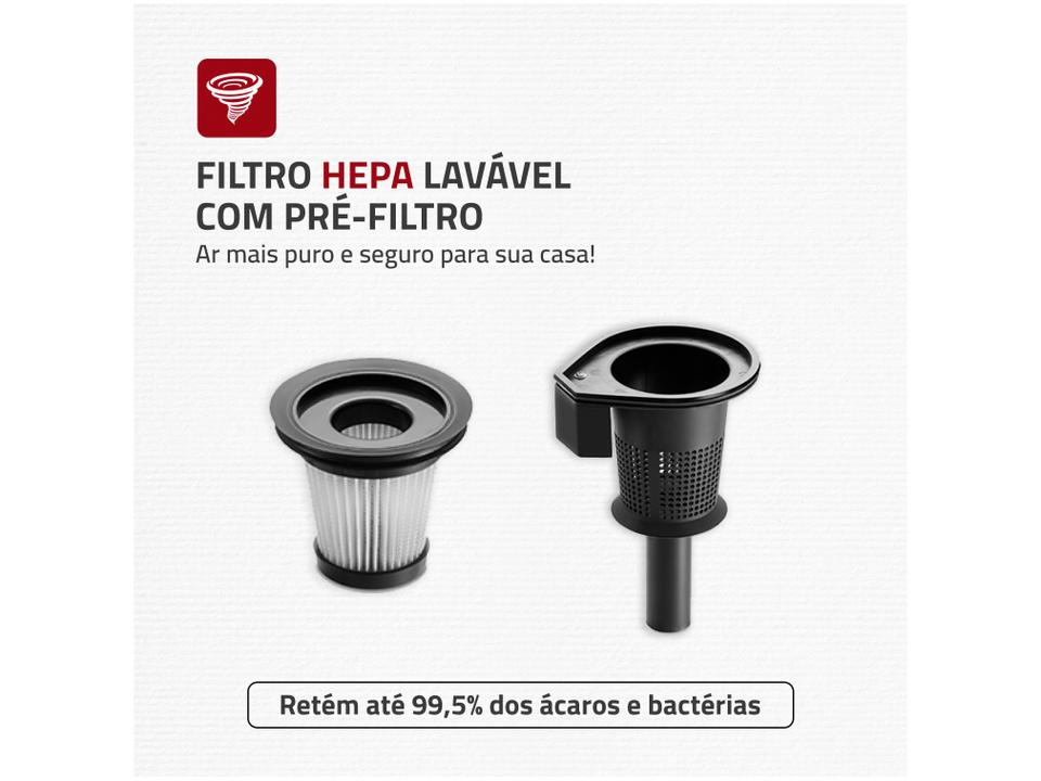 Aspirador de Pó Portátil e Vertical Mondial 1200W - 2