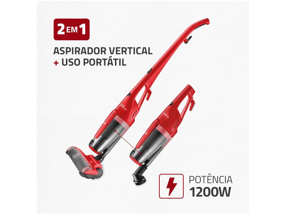 Aspirador de Pó Portátil e Vertical Mondial 1200W - 1