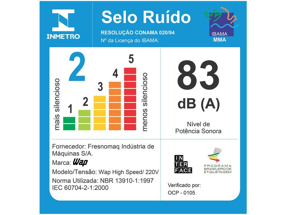 Aspirador de Pó Portátil e Vertical Wap Filtro HEPA 1000W High Speed Vermelho e Preto - 16