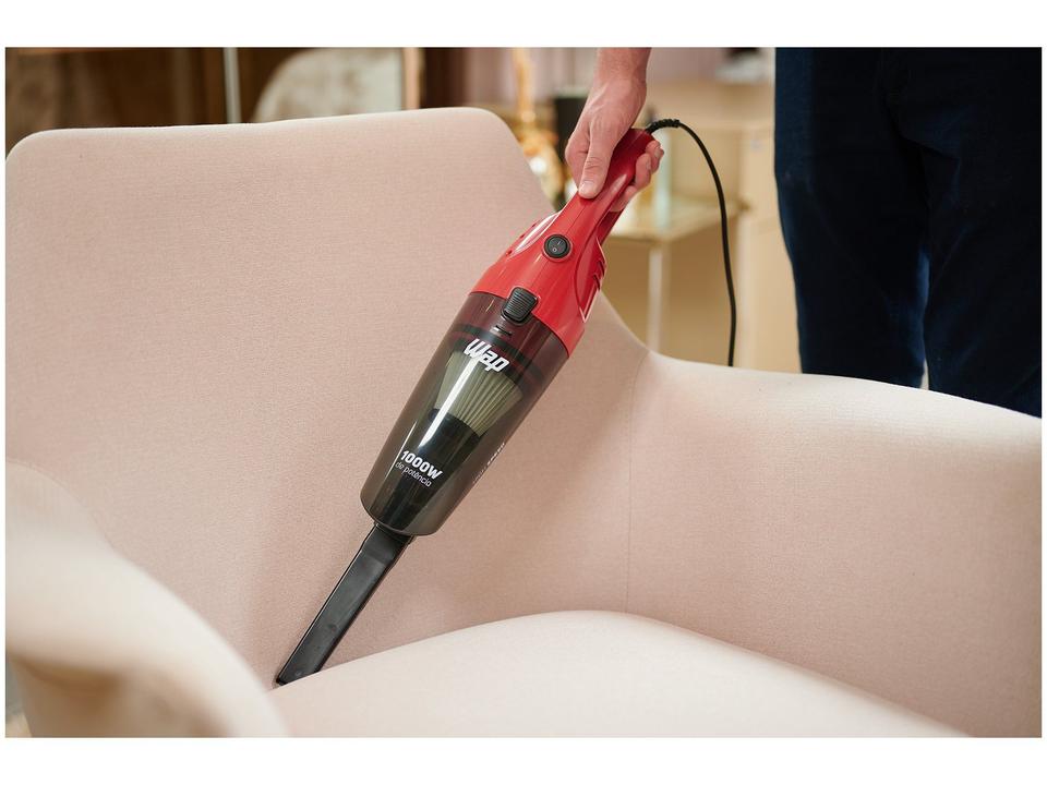 Aspirador de Pó Portátil e Vertical Wap Filtro HEPA 1000W High Speed Vermelho e Preto - 2