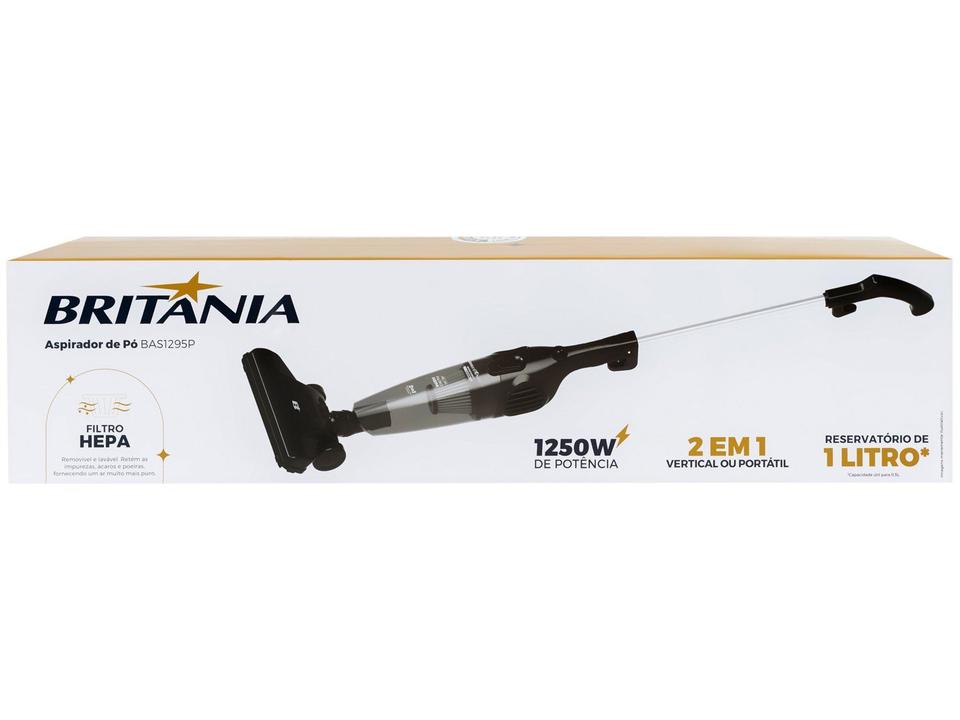 Aspirador de Pó Vertical Britânia Filtro HEPA 1250W BAS1295P Preto - 13