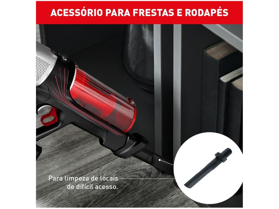Aspirador de Pó Vertical e Portátil Arno sem Fio a Bateria 250W X-Force Flex 9.60 RH20 Vermelho - 7