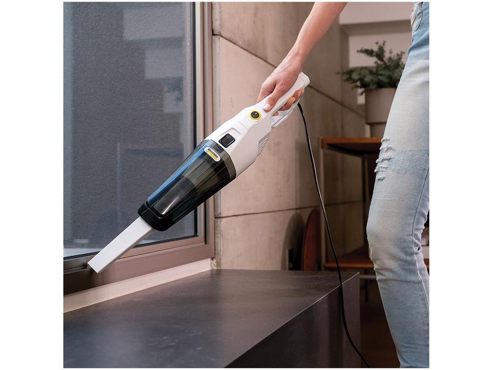 Aspirador de Pó Vertical Karcher Stick 2 em 1 com Filtro HEPA 1000W Branco - 2