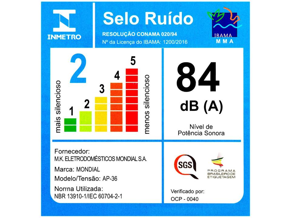 Aspirador de Pó Vertical Mondial 1100W - 16