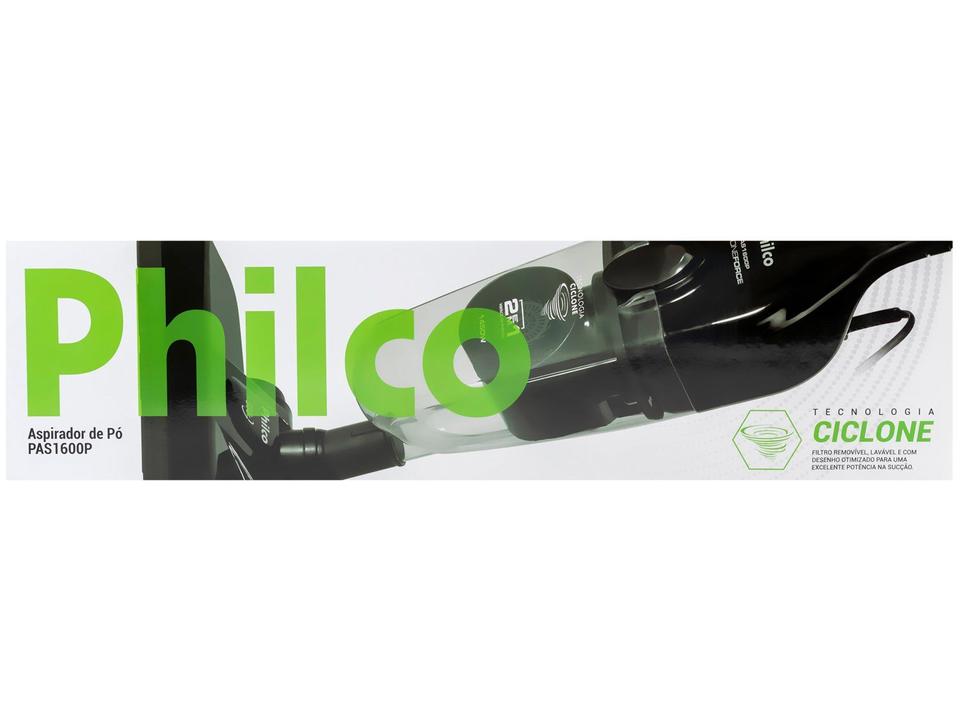 Aspirador de Pó Vertical Philco Filtro Ciclone 1450W PAS1600P Preto - 12