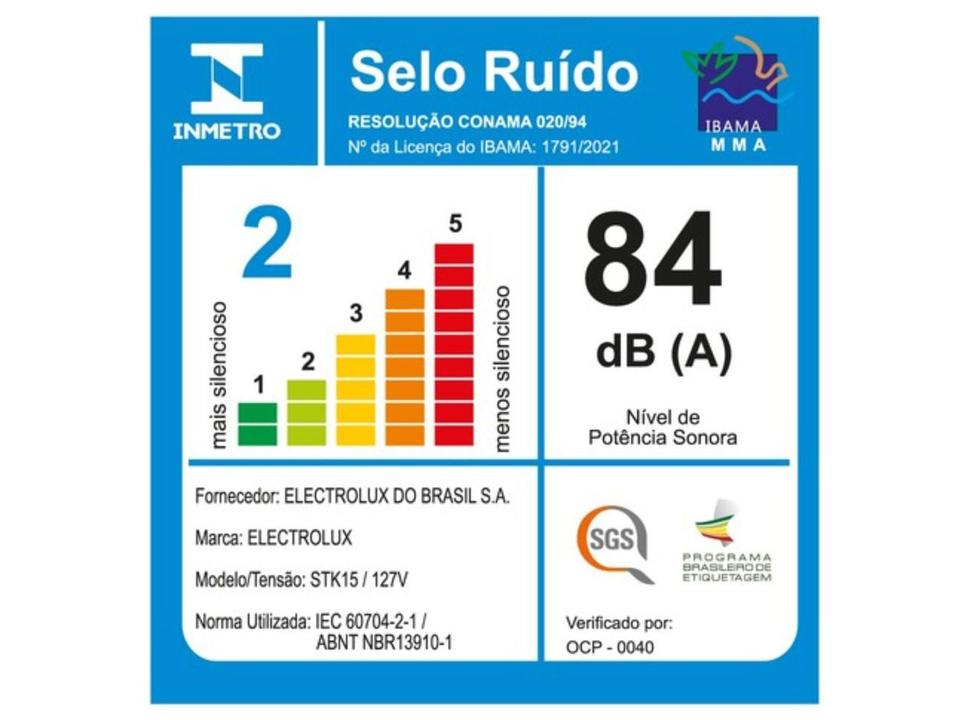 Aspirador de Pó Vertical Portátil Electrolux Filtro HEPA 1450W Ultra STK15 - 7