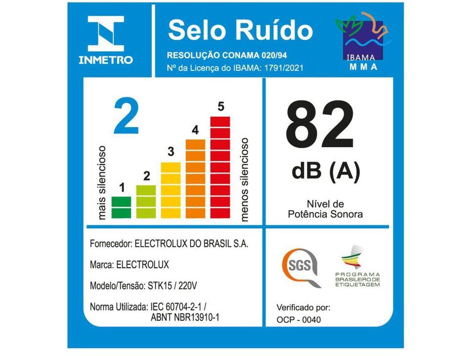 Aspirador de Pó Vertical Portátil Electrolux Filtro HEPA 1450W Ultra STK15 - 7