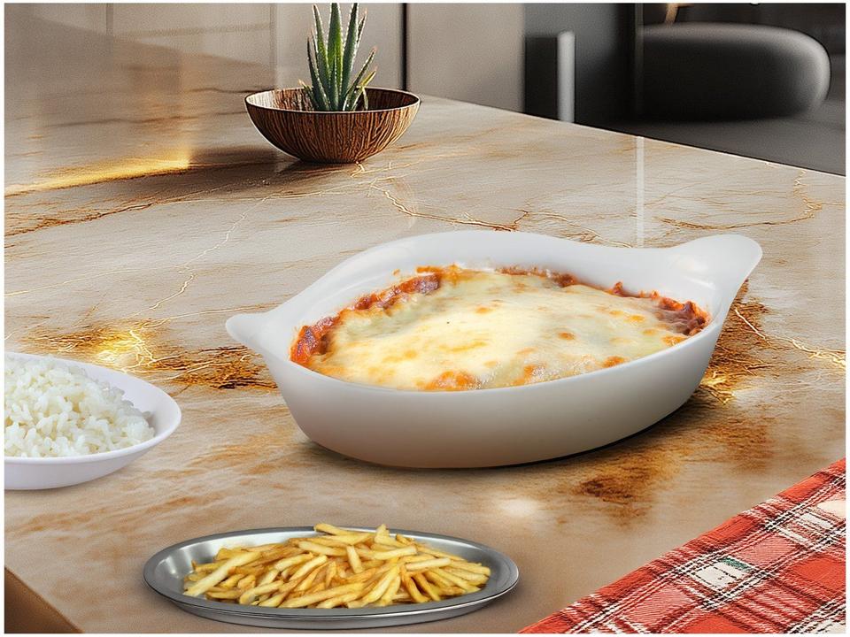 Assadeira de Vidro Oval 34cm Marinex Opaline - 2