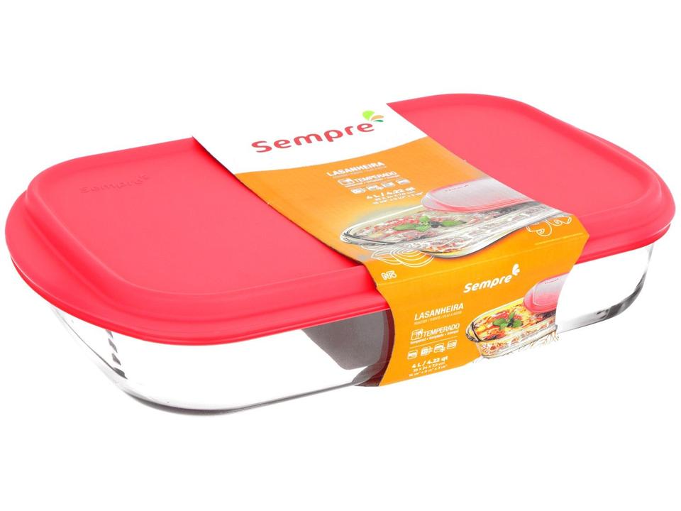 Assadeira de Vidro Sempre Retangular - 5