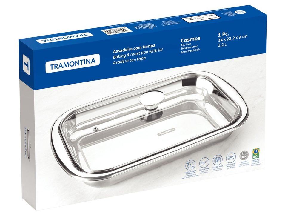 Assadeira Tramontina Retangular de Aço Cosmos 61315344 - 6