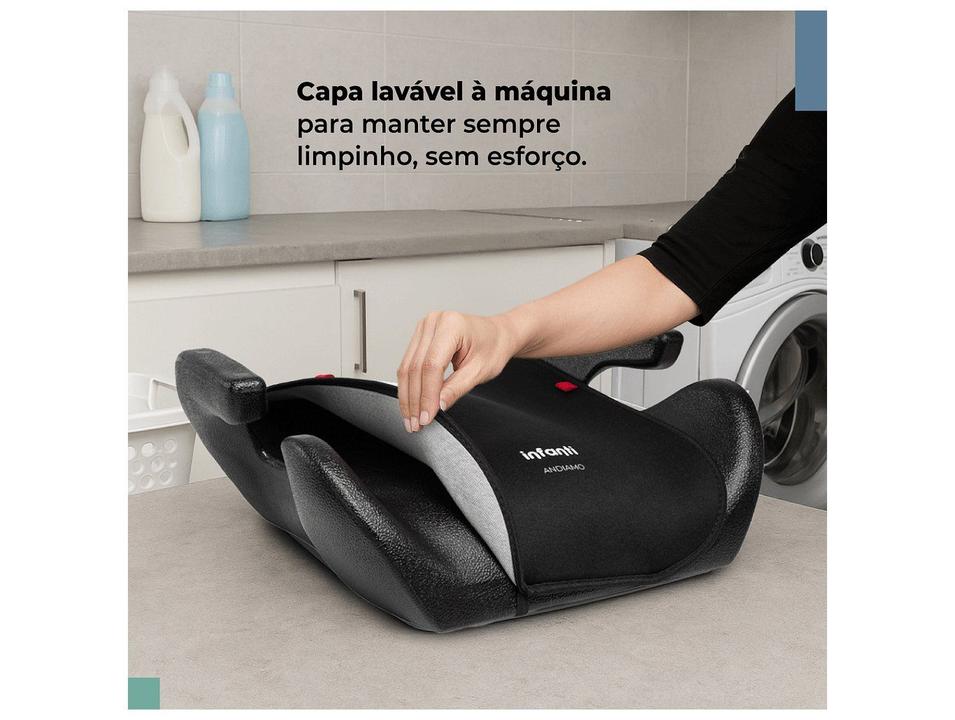 Assento de Elevação Infanti Andiamo 15 a 36kg Preto - 5