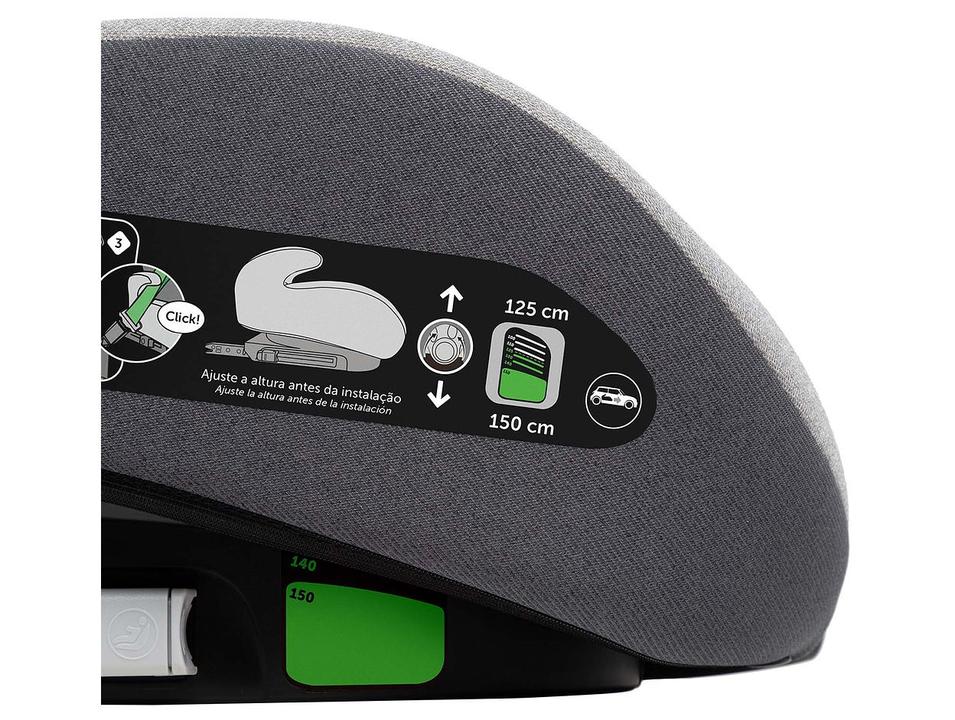 Assento de Elevação Safety 1st Elev i-Size Altura Regulável 15 a 36kg Cinza - 12