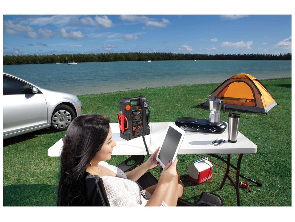 Auxiliar de Partida Portátil Black+Decker 500A 12V - 2