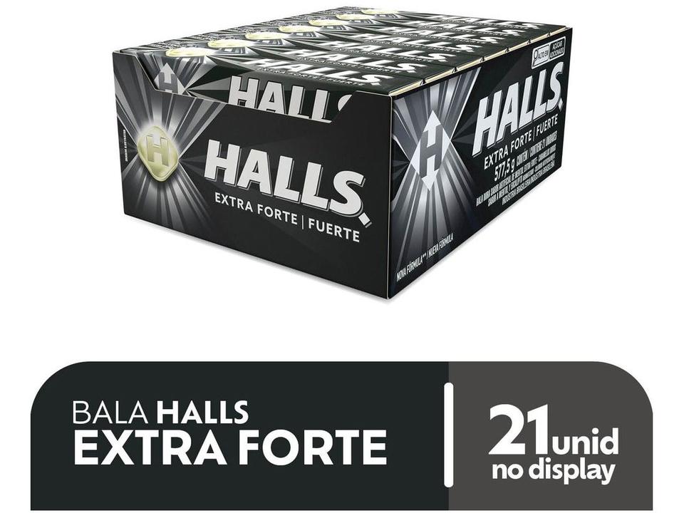 Bala Halls Extra Forte Mentol 27,5g Display - 21 Unidades - 1