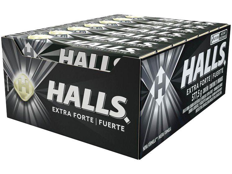 Bala Halls Extra Forte Mentol 27,5g Display - 21 Unidades