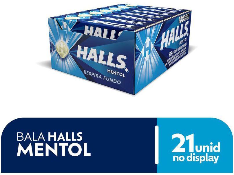 Bala Halls Mentol 588g Display com 21 Unidades - 1