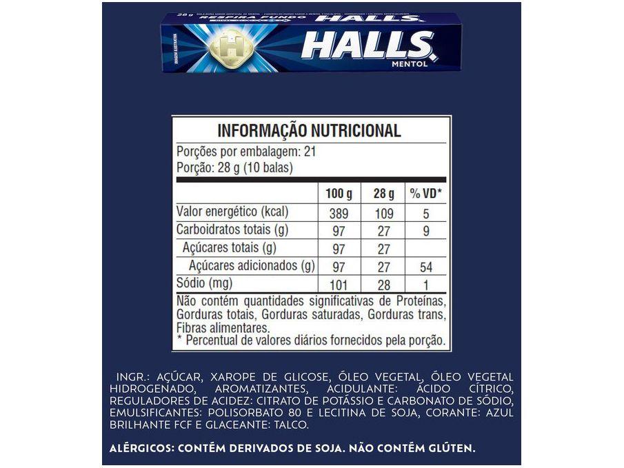 Bala Halls Mentol 588g Display com 21 Unidades - 2
