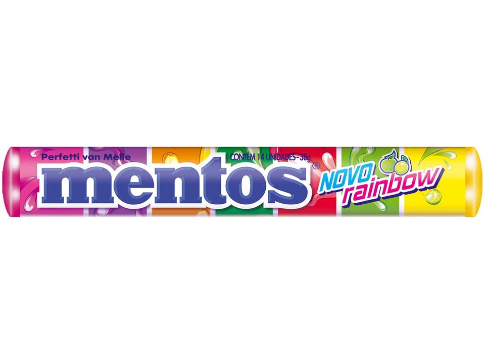 Bala Mentos Rainbow 37,5g Display com 16 Sticks - 3