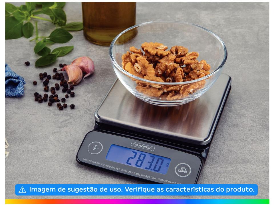 Balança de Cozinha Digital Tramontina  3kg Inox Adatto 61101050 - 1
