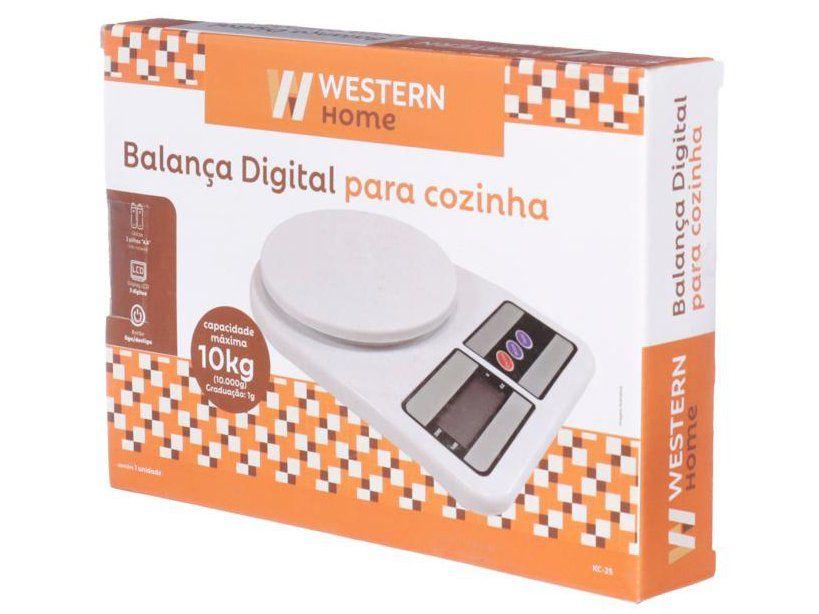 Balança de Cozinha Digital Western Home 10kg KC-25 - 2