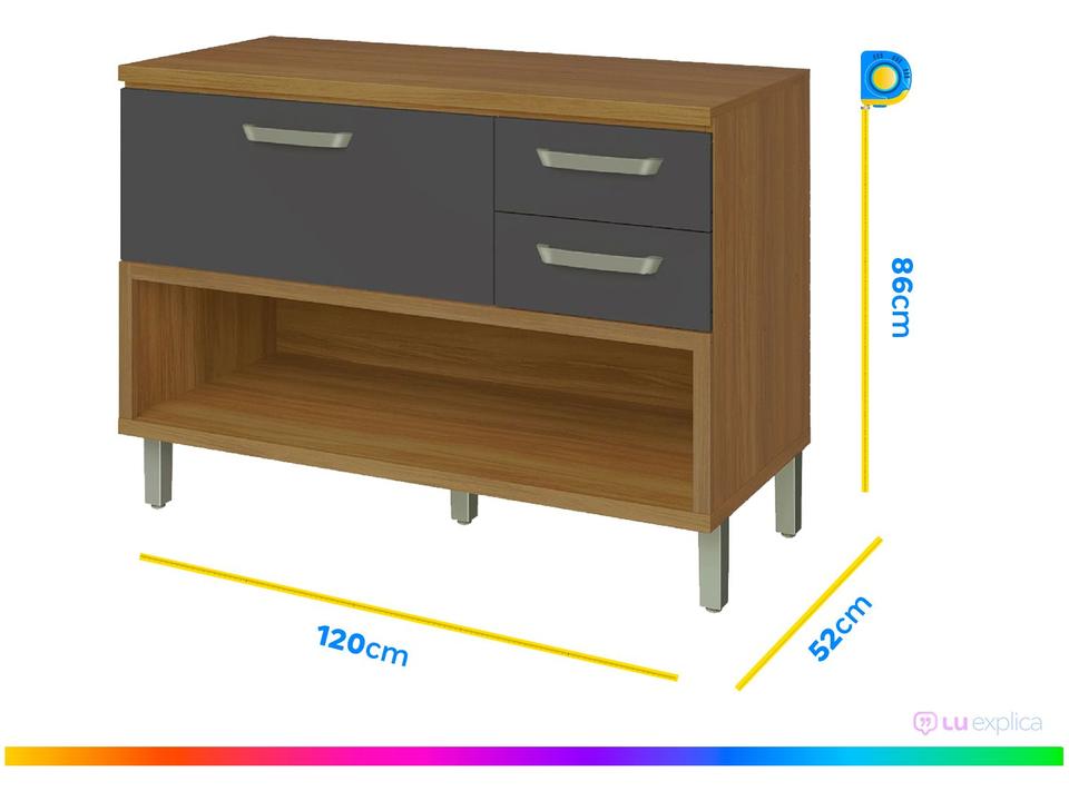Balcão de Cozinha com Tampo Cozinhas Nesher - 7