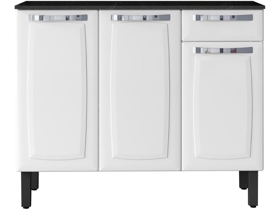 Balcão de Cozinha com Tampo Itatiaia Aço 3 Portas 1 Gaveta Rose - 5