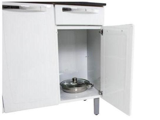 Balcão de Cozinha com Tampo Itatiaia Aço - 11