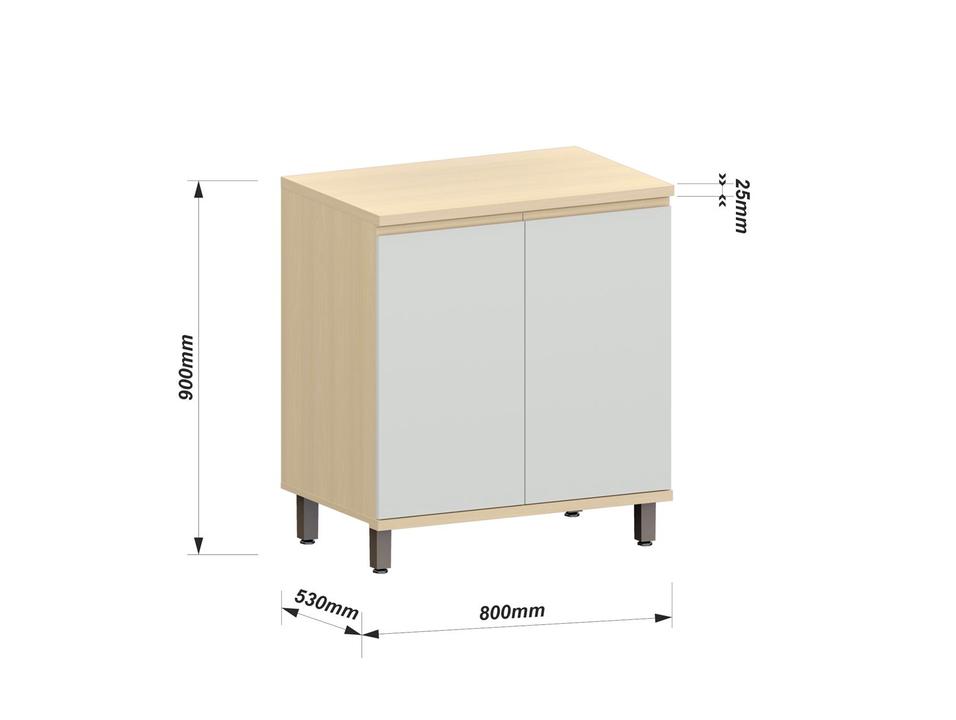 Balcão de Cozinha Luciane MDF 2 Portas Aura Athenas - 1