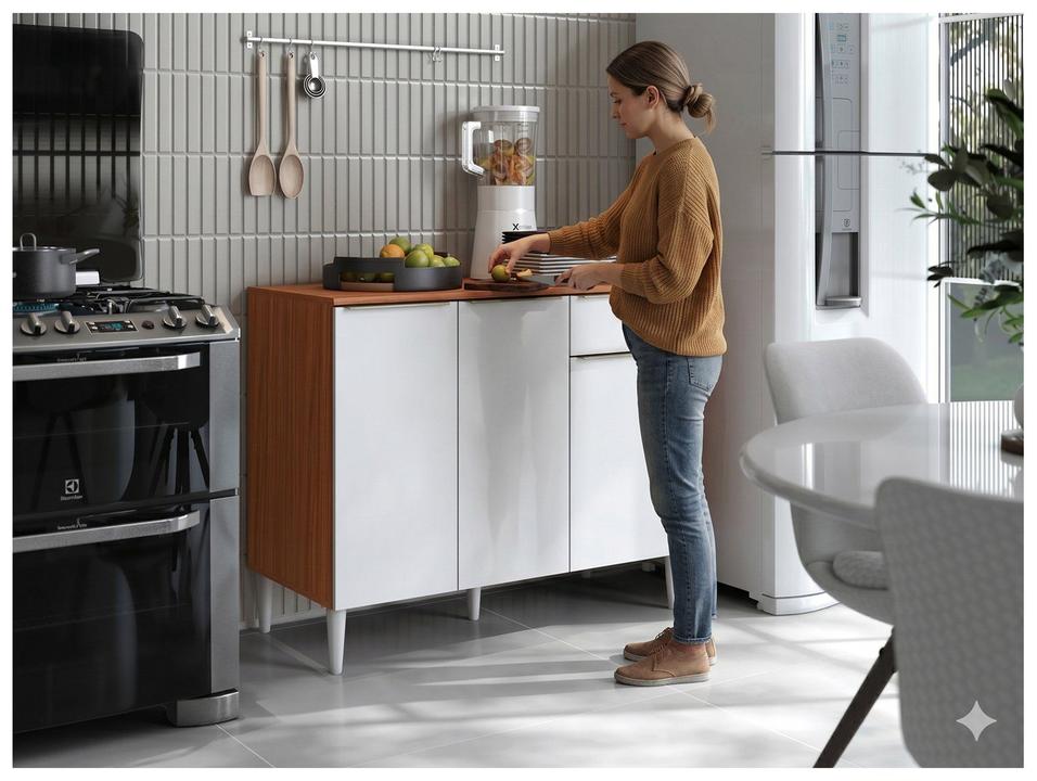 Balcão de Cozinha Modulado Aramóveis 3 Portas 1 Gaveta Prime - 1