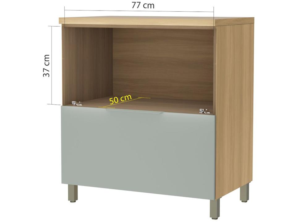 Balcão de Cozinha Nesher 100% MDF 1 Porta 1 Gaveta Marquesa - 1