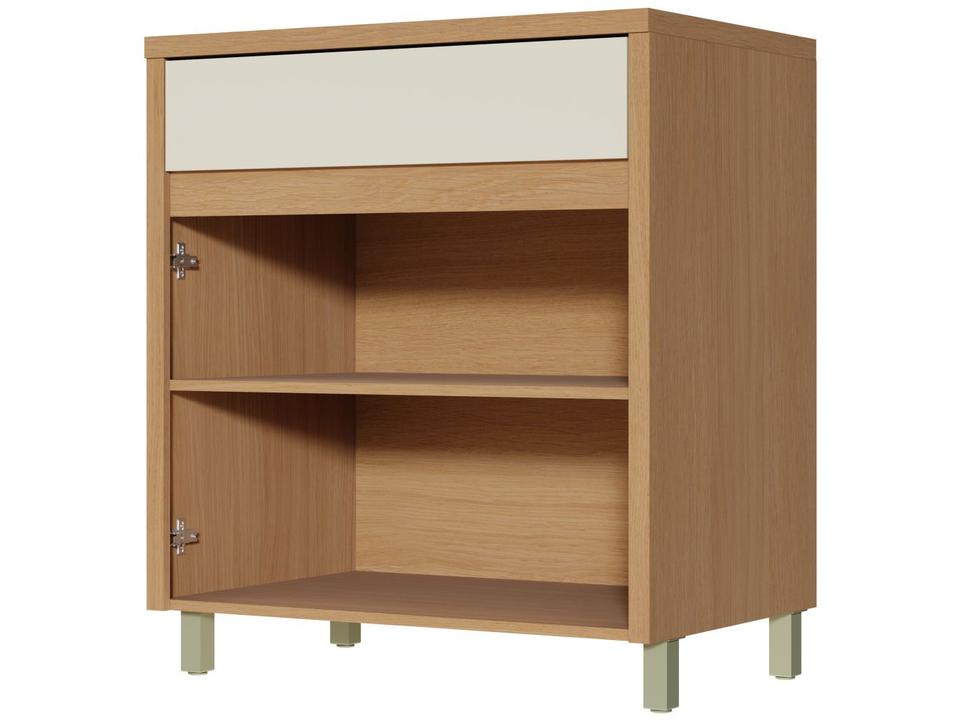 Balcão de Cozinha Nesher 100% MDF 2 Portas 1 Gaveta Condessa - 1