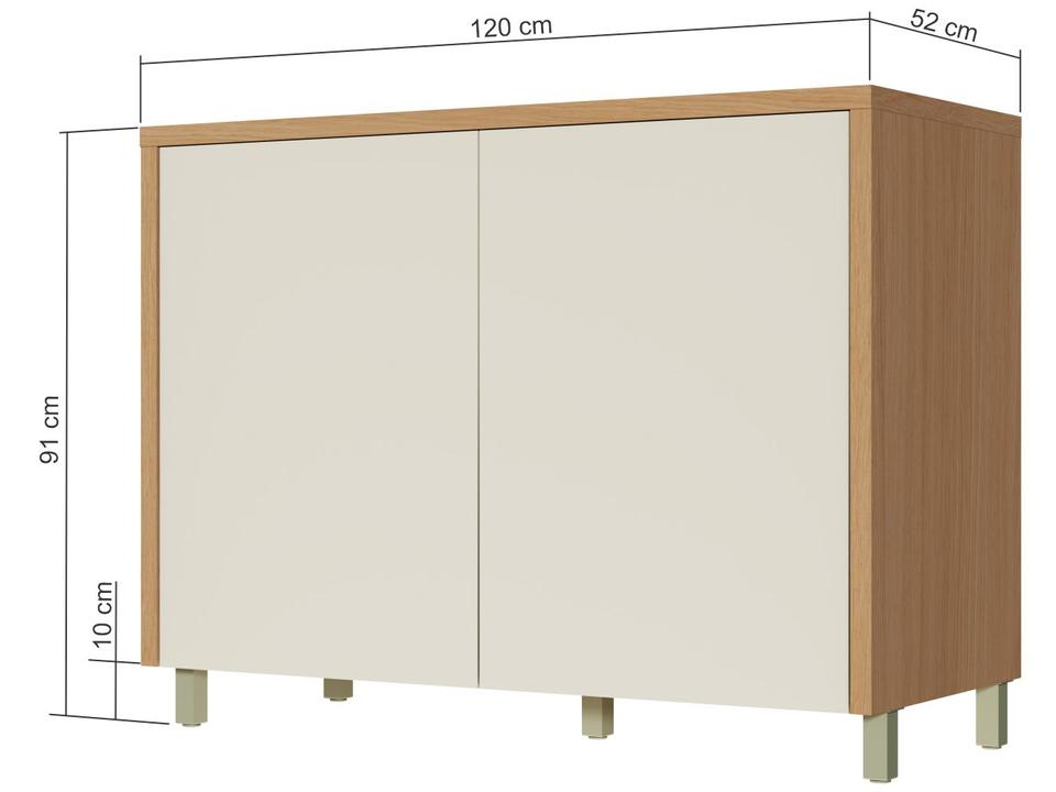 Balcão de Cozinha Nesher 100% MDF 2 Portas Condessa - 2