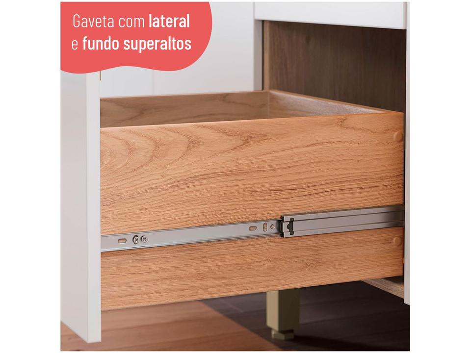 Balcão de Cozinha Telasul 2 Portas 3 Gavetas Sálvia - 4