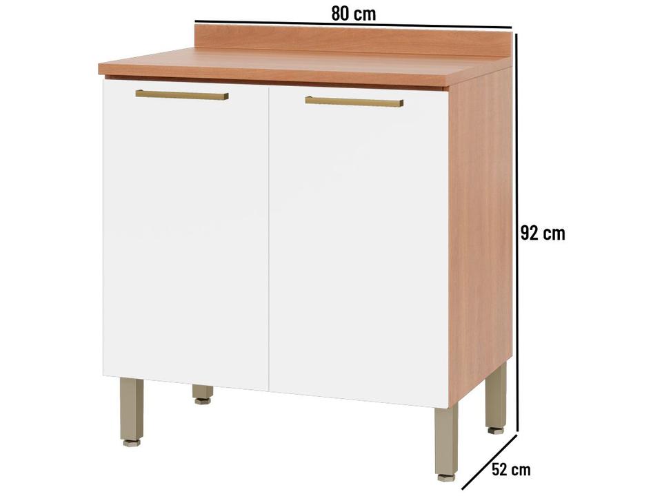 Balcão de Cozinha Telasul 2 Portas Sálvia - 6