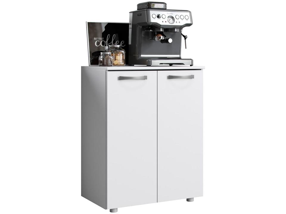 Balcão Multiuso Cantinho do Café com 2 portas Aramóveis Branco Denver - 4