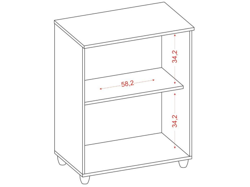 Balcão Multiuso Cantinho do Café com 2 portas Aramóveis Branco Denver - 2