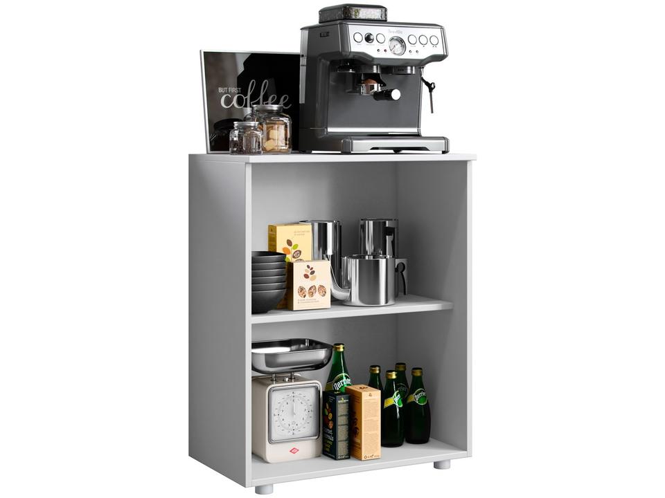 Balcão Multiuso Cantinho do Café com 2 portas Aramóveis Branco Denver - 3