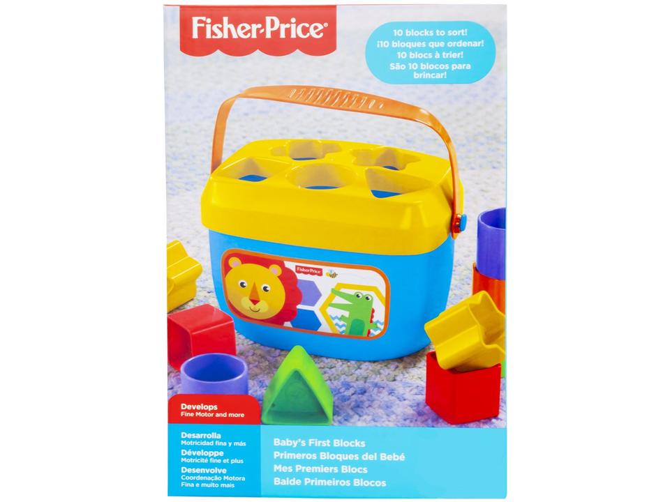 Balde Meus Primeiros Blocos Fisher-Price - 6