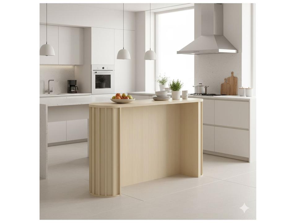 Bancada de Cozinha Luciane MDF Aura - 1