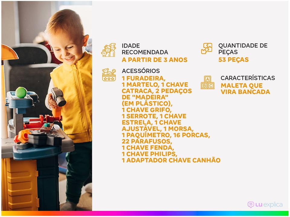 Bancada Infantil Meu Super Kit de Ferramentas - 1