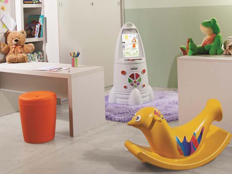 Banco Decorativo Multiuso Cilíndrico Preto Basic Tramontina - 2