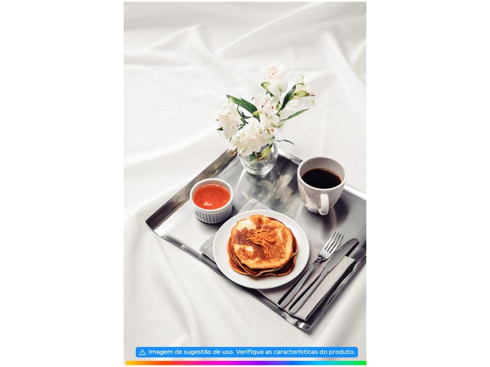 Bandeja Inox para Servir Retangular Tramontina Quadrata 32x28cm - 1