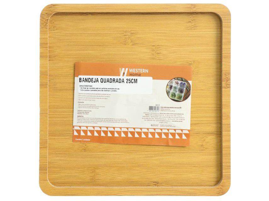 Bandeja para Servir Quadrada Western Home UB-12 25cm - 2